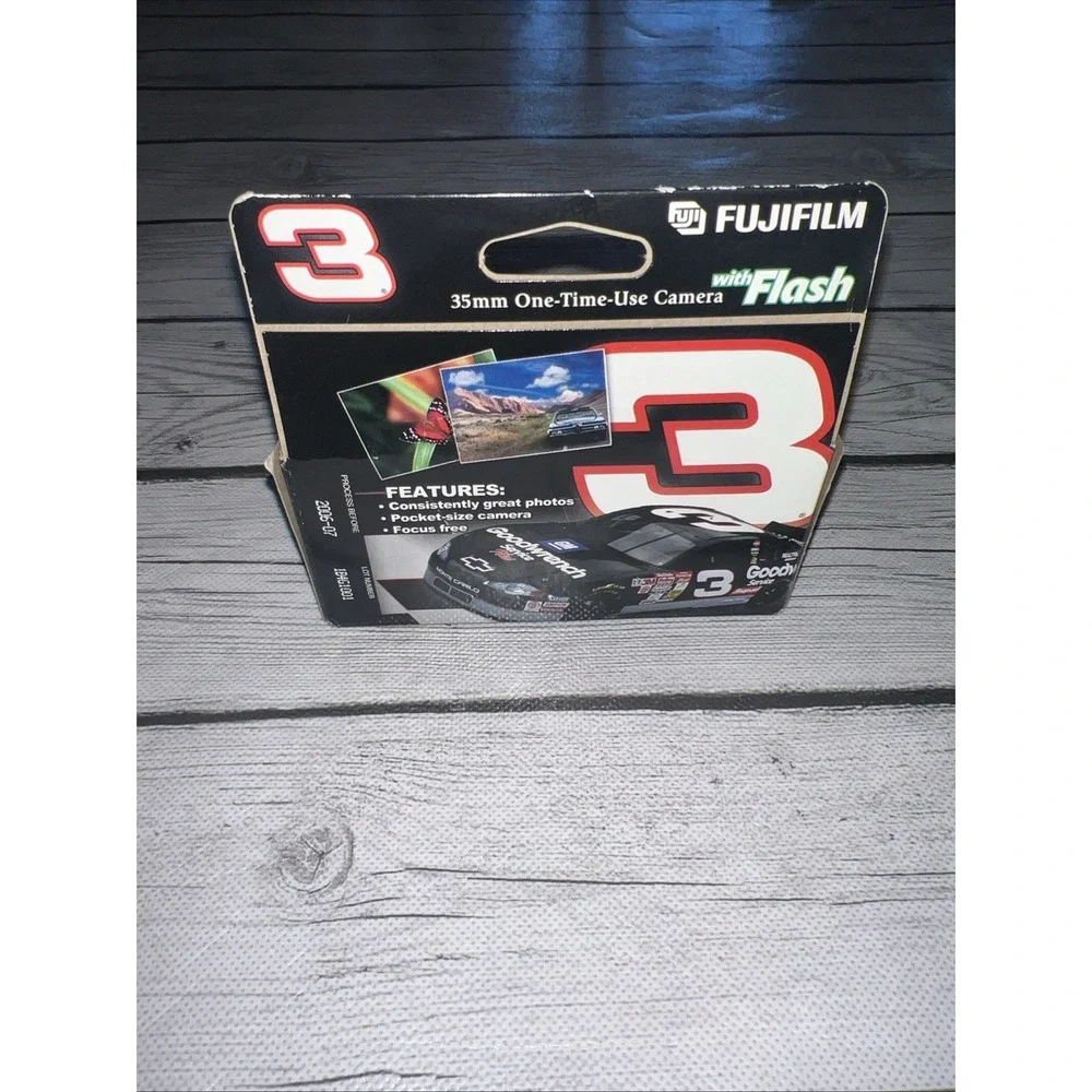 Dale Earnhardt #3 Nascar Black Camera FujiFilm Flash Sealed 35 mm